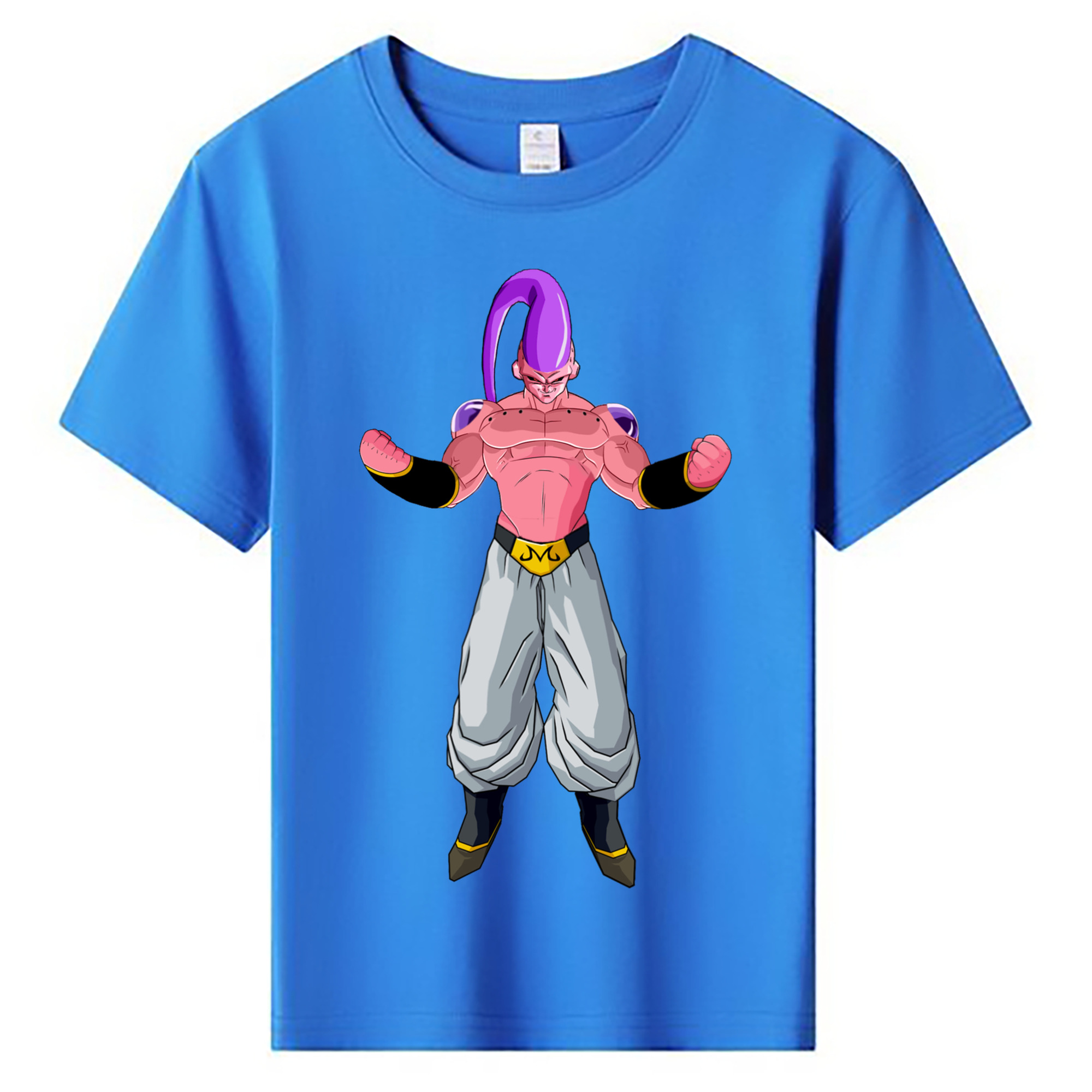 （画像用） ドラゴンボール 魔人ブウ DRAGON BALL Majin Buu 綿100％キッズTシャツ（フロントプリント）